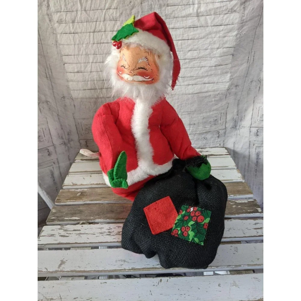 Annalee‎ 1963 Santa bag Xmas decor